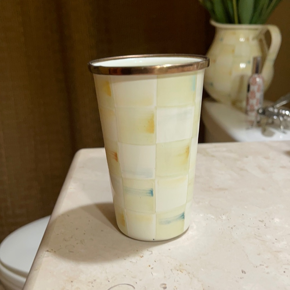 Mackenzie Childs 10 oz tumbler